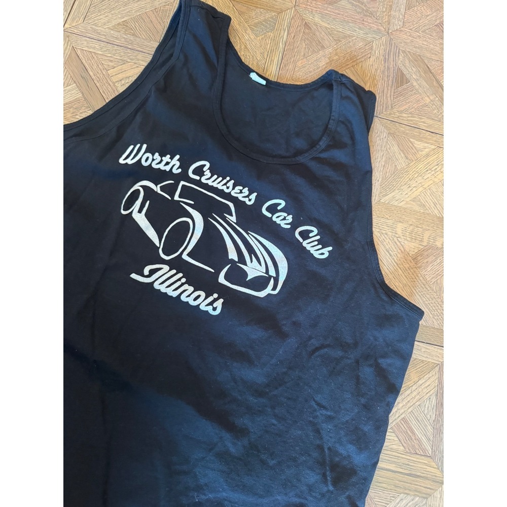 Alternative Apparel Worth Cruisers Car Club Illinois Tank Top Mens Black XL 17